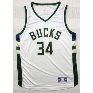 Giannis Antetokounmpo Jersey Milwaukee Bucks Fanatics NBA Men Medium White MVP